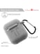 غطاء حماية واقي مع حزام لسماعة أبل إيربودز برو رمادي