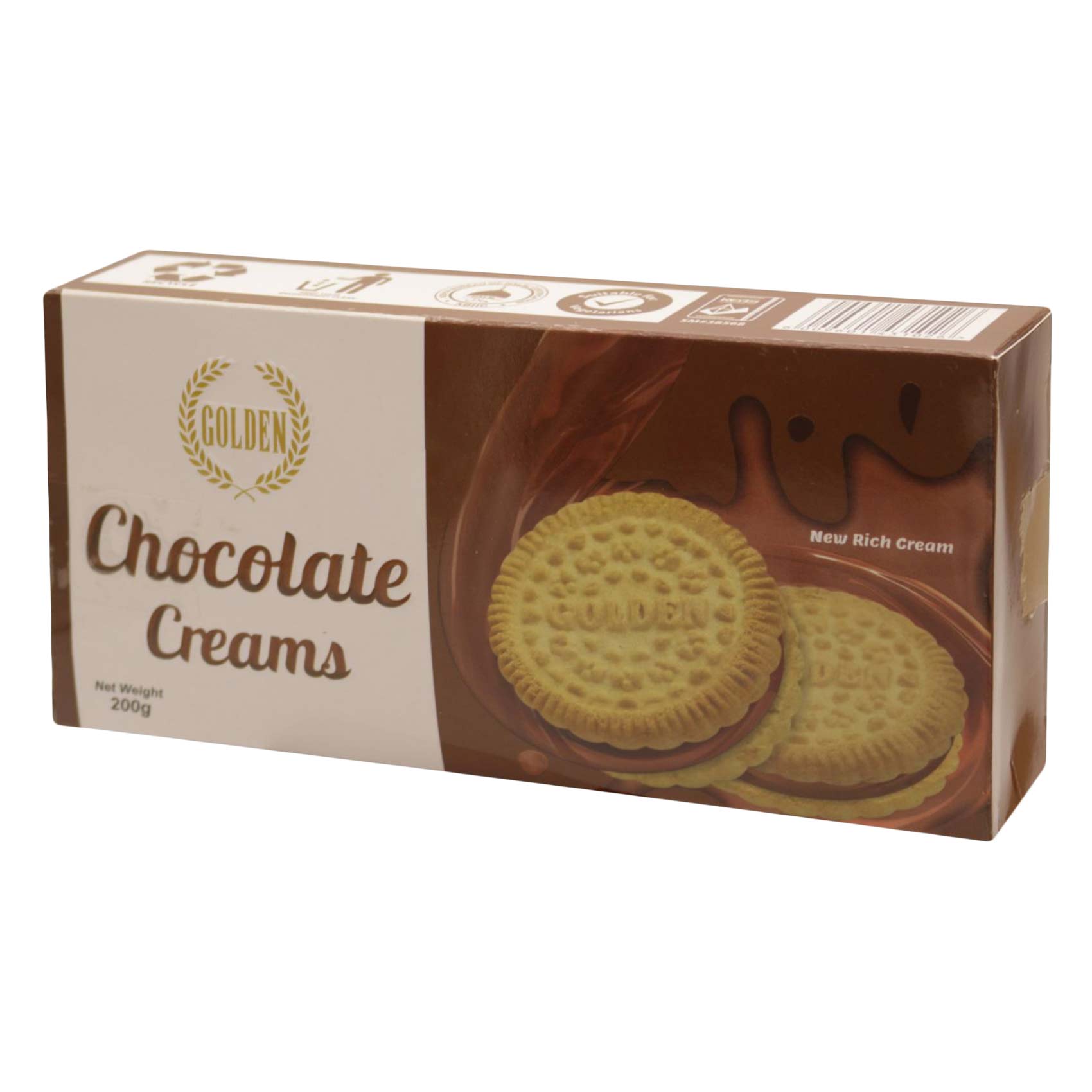 Golden Chocolate Cream Biscuits 200g