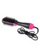 2-In-1 Electric Multi-Function Air Dryer Volumizer Rotating Hot Hair Brush Black/Pink