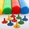 Global Huntress Premium Balloon Long Plastic Stick Holders Stand Kit Clips Pack Of 40 Cups And Sticks Base Poles Balloon Holder Multi Color Poles Supports Centerpiece Arch Kits Base Stakes