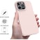 Protective Silicone Shockproof Slim Thin Case Cover For iPhone 14 Pro Max 6.7 inch (Pink)