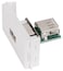 USB Module 25mm x 50mm White Adapter faceplate for Integrated Multimedia Wall plate - faceplate DKURVE&reg;