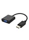 Generic Display-Port Male To VGA Female Wire Connect Cord, Black