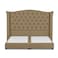 In House Al Dimashqi Linen Bed Frame - King - 200x180cm - Beige