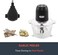 Rebune Electric Food Chopper 350W Food Processors Vertical Glass Blenders 2L (Black)