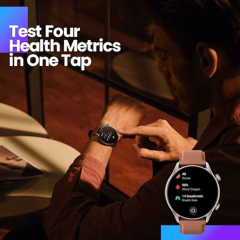 Amazfit GTR 3 Pro Smartwatch GPS A2040 46mm Brown Leather