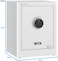 Rubik Safe Box With Biomatric Fingerprint Lock, Digital Touch And Key Lock For Money Jewelry Documents Home Office RB45AG (Size 45x35x30cm) (White)