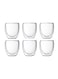 Generic 6-Piece Double WalLED Glass Set 80ml Clear