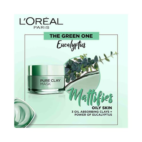 Loreal Paris Purifying Eucalyptus Pure Clay Mask - 50 Ml