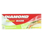 Buy Diamond Bags Zipper Sandwich Medium 50 Pieces in Kuwait