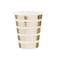 Gold Striped Paper Cups 8Oz. 10/Pack