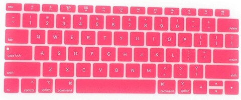 RDN - Silicone Keyboard Cover Compatible Newest MacBook Air 13 Inch 2018 Release A1932 with Retina Display &amp; Touch ID, Dust Proof Silicone Protective
