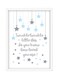 Spoil Your Wall Quote Printed Wall Poster With Frame White/Blue/Grey 40x55cm