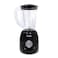 Prestige 2 in 1 Stand Blender 1.5 Ltr 400W   Blender with Grinder Mills   Stainless Steel Blades and Two Pulse Control for Fine and Grinding of Coffee Herbs - Black PR81530