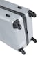 Senator Hard Case LargeLuggage Trolley Suitcase for Unisex ABS Lightweight Travel Bag with 4 Spinner Wheels KH110 Silver