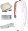 Men's Ihram clothing set for Hajj and Umrah, cotton clothes and one belt, weight 1400 grams.