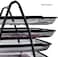Desk Deposit Tray 4 Layer A4 Metal tray Office Desk Organiser Holder Desktop Accessories