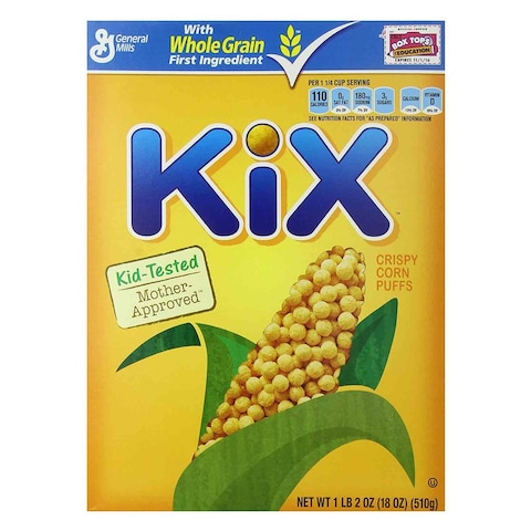 General Mills Kix Crispy Corn Puffs Cereal 510g