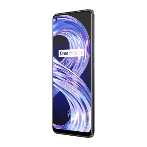 realme 8 - 6.4-inch 128GB/8GB Dual SIM 4G Mobile Phone - Cyber Black