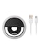 Dubyway - Selfie LED Ring Flash Light For Smartphone White