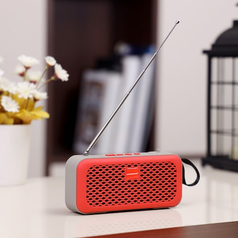 Olsenmark Portable Wireless Speaker with USB, TF, AUX, Bluetooth &amp; MP3 - Portable Hands-Free Calling 10 Meters Range, 1200 MAh with 3-4 Hours Working, 2 Years Warranty