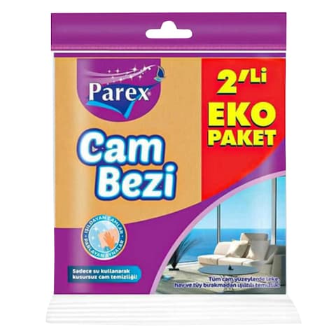 PAREX GLASS CLEANING CLOTH 2PC