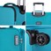 Eminent Expandable Luggage Trolley Bag Soft Suitcase for Unisex Travel Polyester Shell Lightweight with TSA lock Double Spinner Wheels E751SZ Large Checked 28 Inch Green