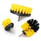 3 Pcs Electric Scrubber Brush Drill Brush Kit Plastic Round Cleaning Brush For Carpet Glass Car Tires Nylon Brushes 2/3.5/4'Kitchen Tools Dust Removal