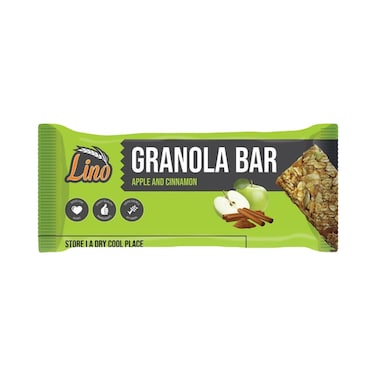 Lino Cinnamon and Apple Granola Bar - 40 gm