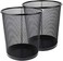Pack of 2 Round Mash Waste Basket Trash Can Recycling Bin Perfect for Home/Office(Multicolor)