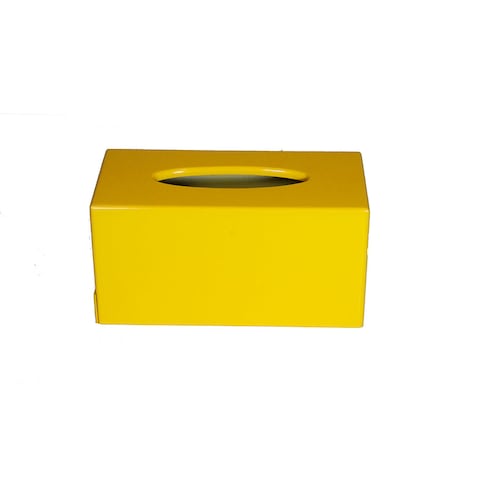 Gab Home Wooden Tissue Box, Yellow