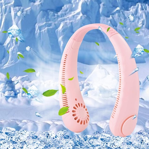 Generic Neck Fan - Hands-Free Portable Neck Fan, Hands-Free Bladeless Fan, Rechargeable, Headphone Design, USB Powered Desk Fan