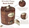Antique Creative Design Handicraft Wooden Water Tank Shape Money Bank With Lock