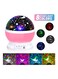 Generic Star And Moon Rotating Projector Night Lamp Black/White/Pink 13X13X14.5Centimeter