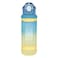 Nova Kids Water Bottle 1000ml with Straw- Blue
