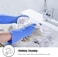 ZALCOON Household Rubber cleaning gloves Blue Medium for Household,Reuseable dishwashing gloves for Kitchen.