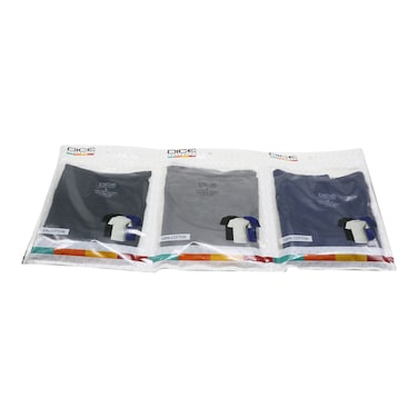 Dice 100%Cotton Undershirt Pack Of 3 Clears Xl