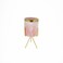 Nordic Handmade Wrought Iron Breathable Marble Plant Pot Succulent Pots Interior Decoration Desktop Ornaments