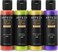 Arteza Iridescent Acrylic Paint, Set Of 4, Sherbet Tones, 4 Fl OZ Bottles, High-Flow Pouring Paint, Art Supplies For Canvas, Glass, Wood, Ceramics, Tile, And Stone