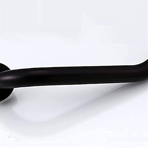Generic Curved Type Bathroom Bathtub Handrail, Stainless Steel Chromed Shower Grab Bar Toilet Anti-Skid Safety Handle For Elderly Children Safe Angled Grab Bar Showers Round, Black
