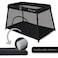 Teknum Portable Quick Fold Playard & Cot مع باب سحاب وحقيبة حمل - منتصف الليل باللون الأسود