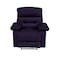In House Velvet Classic Recliner Chair - Dark Purple - NZ60