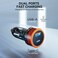 SEEKEN PD+QC CAR CHARGER   Over Voltage Protection   Over Current Protection   Premium Design   High-Quality.