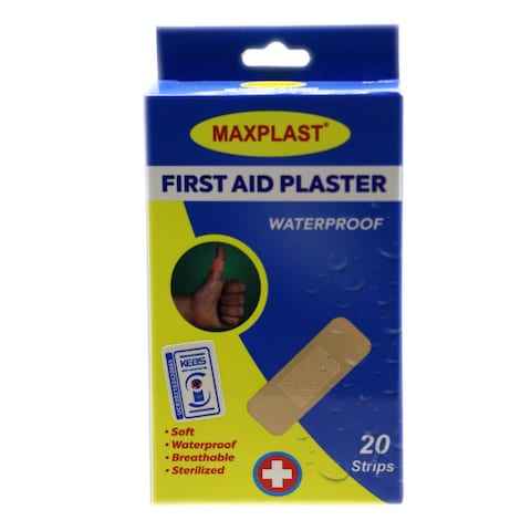 Maxplast Water Proof First Aid Plaster 20 Pieces