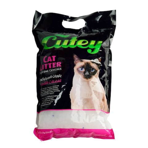 Buy Cutey silicone crystals cat litter 1.6 kg in Saudi Arabia