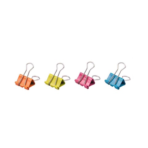 Deli Binder Clip Set Multicolour 25mm 6 PCS