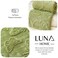 Luna Home 3D Imitation Butterfly Fleece Soft Blanket, Green color.