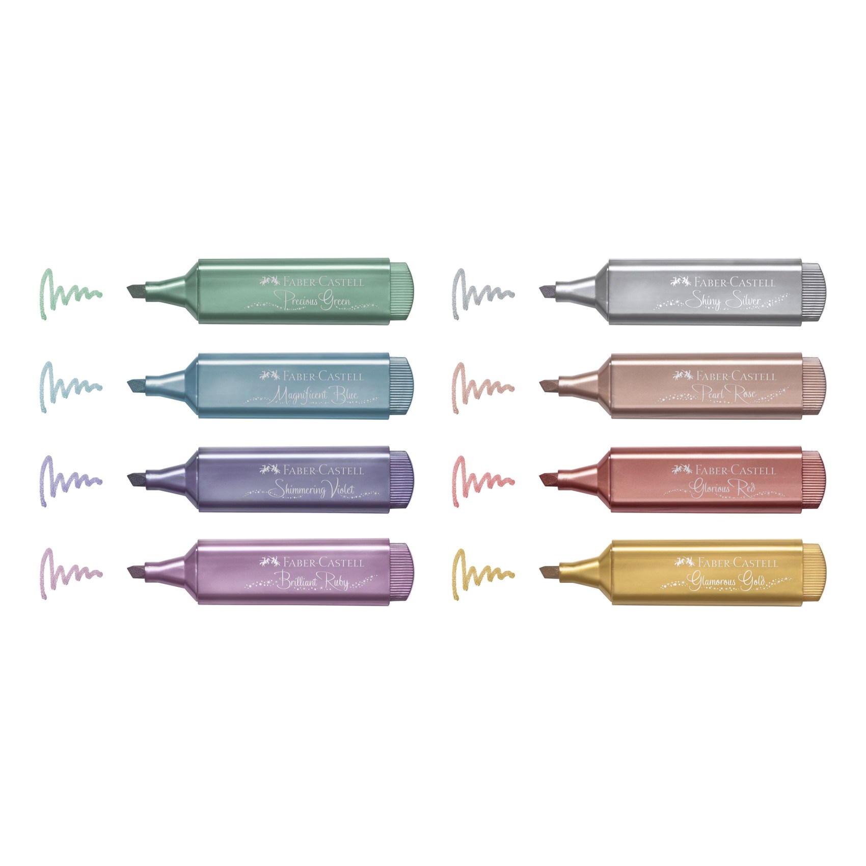 Faber-Castell Textliner Metallic Highlighter Multicolour 8 PCS