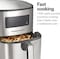 Hamilton Beach Digital Air Fryer With 8 Pre-Sets For Air Fry, Roast, Bake, Reheat Quick Easy Meals, 5.6L Capacity, 1700W, Easy To Clean Non-Stick Basket, 35075-ME