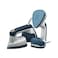 Kenwood 2-In-1 Garment Steamer GSP40.000WB, 1000 W, 180 ml, Blue and White, Ceramic Plate